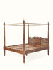 Indian Hand Carved Sheesham Wood Poster Bed Frame 172