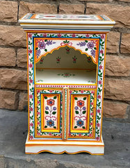 Avani Hand Painted Solid Wood Bedside Table 35