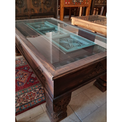 Indian Hand Carved Solid Wood Coffee Table C14