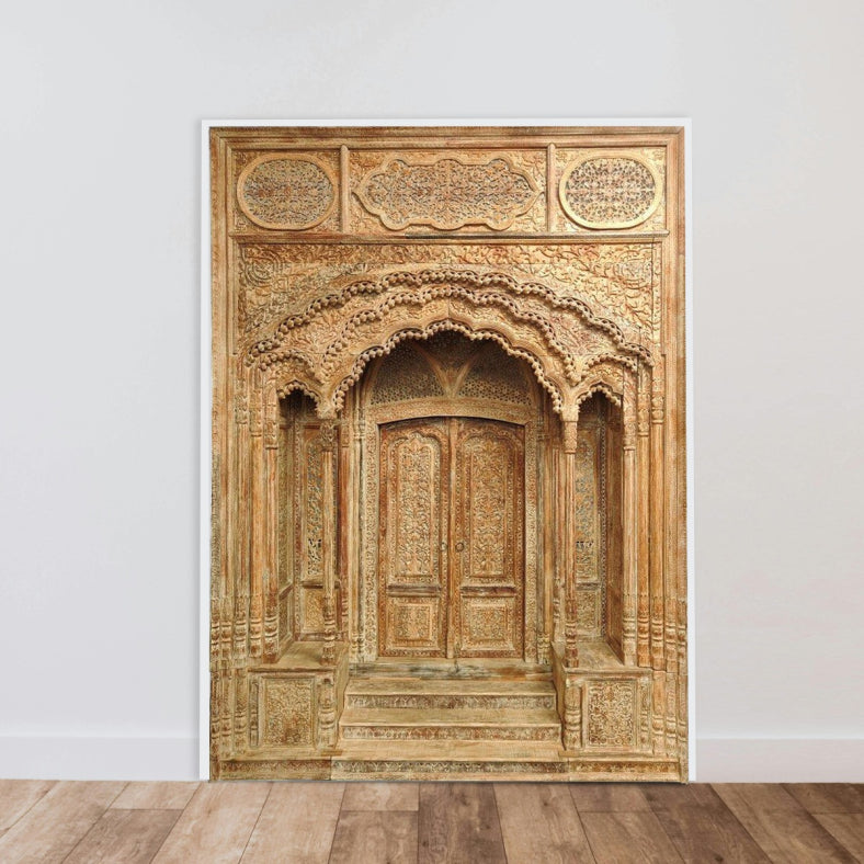 Indian Vintage Antique Handcrafted Reclaimed Wood Door 47