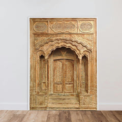 Indian Vintage Antique Handcrafted Reclaimed Wood Door 47