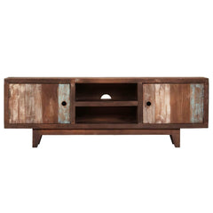 Avalon Solid wood 2 Door & 2 Shelf Tv Unit Brown