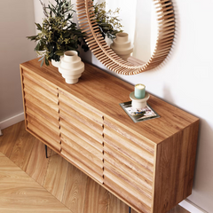 The Attic Carlat Solid Wood Sideboard Natural