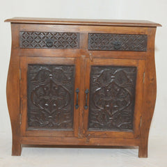 French Colonial Hand Carved Solidwood sideboard Brown