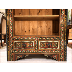 Mughal Hand Painted Solid Wood Bookshelf B21