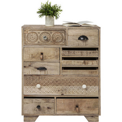 The Attic Duns Wooden Chest of Drawer Natural