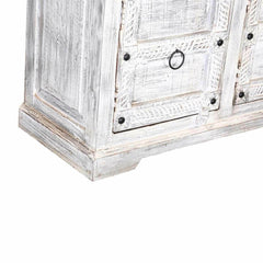 Antique Old Door Design Carved Sideboard White