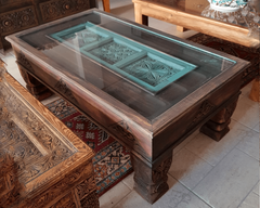 Indian Hand Carved Solid Wood Coffee Table C14