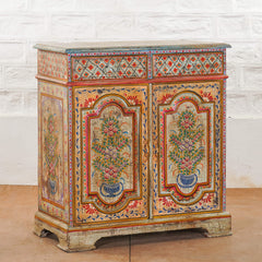 Pandora Hand Painted Solid Wood Cabinet Multicolour