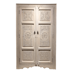 Indian Hand Carved Solid Wooden Cupboard Wardrobe D21