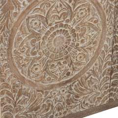 Indian Handmade Solid Wood 3 Door Carved Sideboard