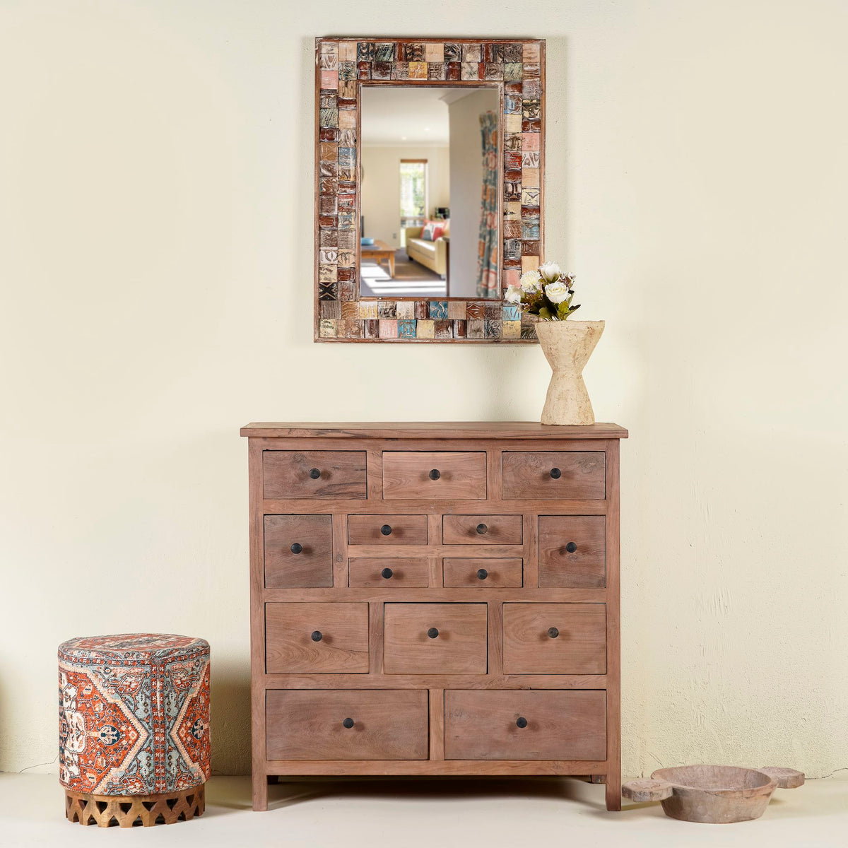 Indian Solid Wood Handmade Chest of Drawers