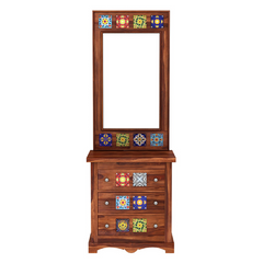 The Attic Ambient Solid Wood Dressing Table Honey