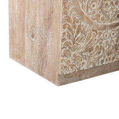 Indian Handmade Solid Wood 3 Door Carved Sideboard