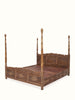 Indian Hand Carved Solid Wood Poster Bed Frame 173