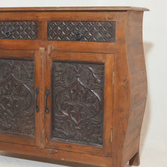 French Colonial Hand Carved Solidwood sideboard Brown