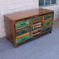 Recycled Reclaimed wood Sideboard 150cm Rustic