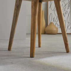 Indian Hand Carved Mango Wood Bedside Table 36