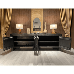 Indian Hand Carved Solid Wood TV Unit 20