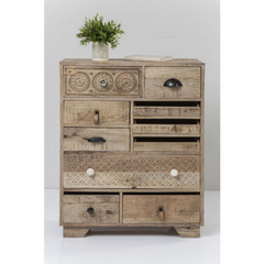 The Attic Duns Wooden Chest of Drawer Natural