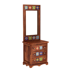 The Attic Ambient Solid Wood Dressing Table Honey