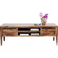 Boston Taper Contemporary Solid Wood TV Unit Natural 145x50x50cm