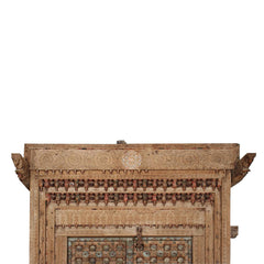Indian Vintage Antique Hand Carved Solid Wooden Door 22