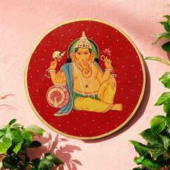 Traditional Rajasthani Hand Painted Wall Decor Plates 22