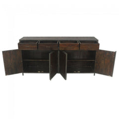 Angle Industrial French Style Metal Sideboard Buffet Large 180x40x90cm