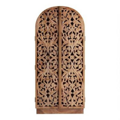Hand Carved Solid Wooden Cupboard Wardrobe D130