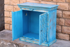 Indian Hand Carved Solid Wood Cabinet D134