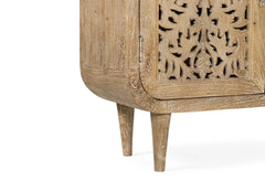Indian Hand Carved Solid Wood Cabinet D62
