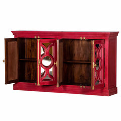 French Arched Mirror Doors 4 Door Sideboard C15