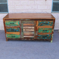 Recycled Reclaimed wood Sideboard 150cm Rustic