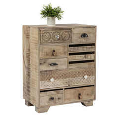 The Attic Duns Wooden Chest of Drawer Natural