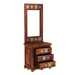 The Attic Ambient Solid Wood Dressing Table Honey