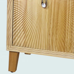 Indian Handmade Solid Wood Scatter Pattern Carved Sideboard