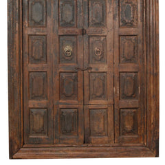 Indian Vintage Antique Handcrafted Reclaimed Wood Door 48