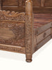 Indian Hand Carved Solid Wood Poster Bed Frame 173