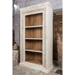 Rajasthan Handcarved Indian Furniture Wooden Traditional Bookshelf