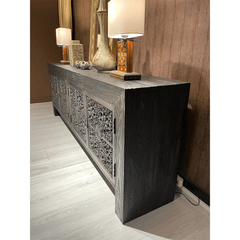 Indian Hand Carved Solid Wood TV Unit 20