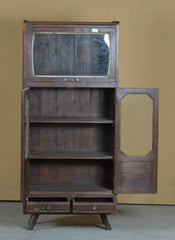 Indian Hand Carved Solid Wood Display Cabinet D63