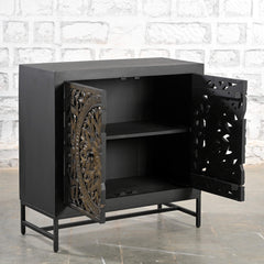 Indian Furniture Hand Carved Solid Wood Cabinet