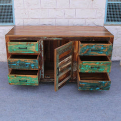 Recycled Reclaimed wood Sideboard 150cm Rustic