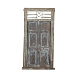Indian Vintage Antique Handcrafted Reclaimed Wood Door 49