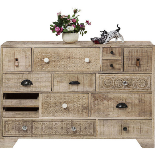 The Attic Duns Wooden Chest of Drawer Natural