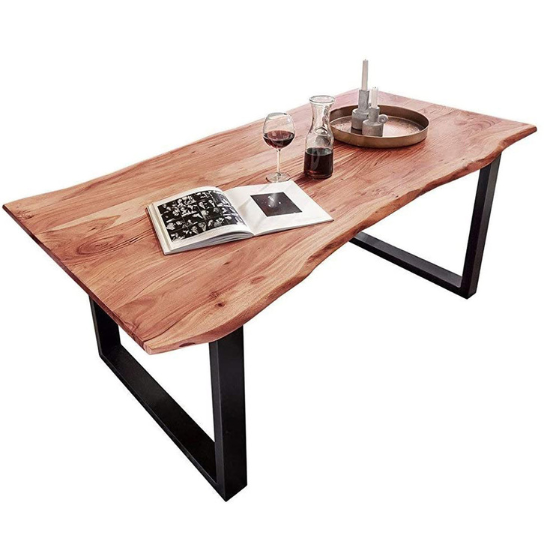 The Attic Live Edge Dining Table Honey 200 Cm