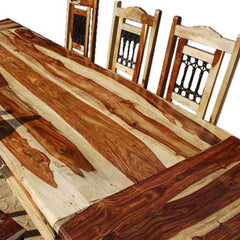 Classic Solid Wood Extendable Dining Table & Chair Set Natural