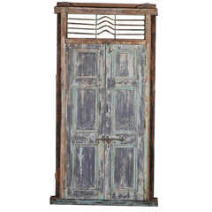 Indian Vintage Antique Handcrafted Reclaimed Wood Door 49