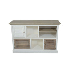 Contemporary Shutter Solid wood Sideboard White 1.3M